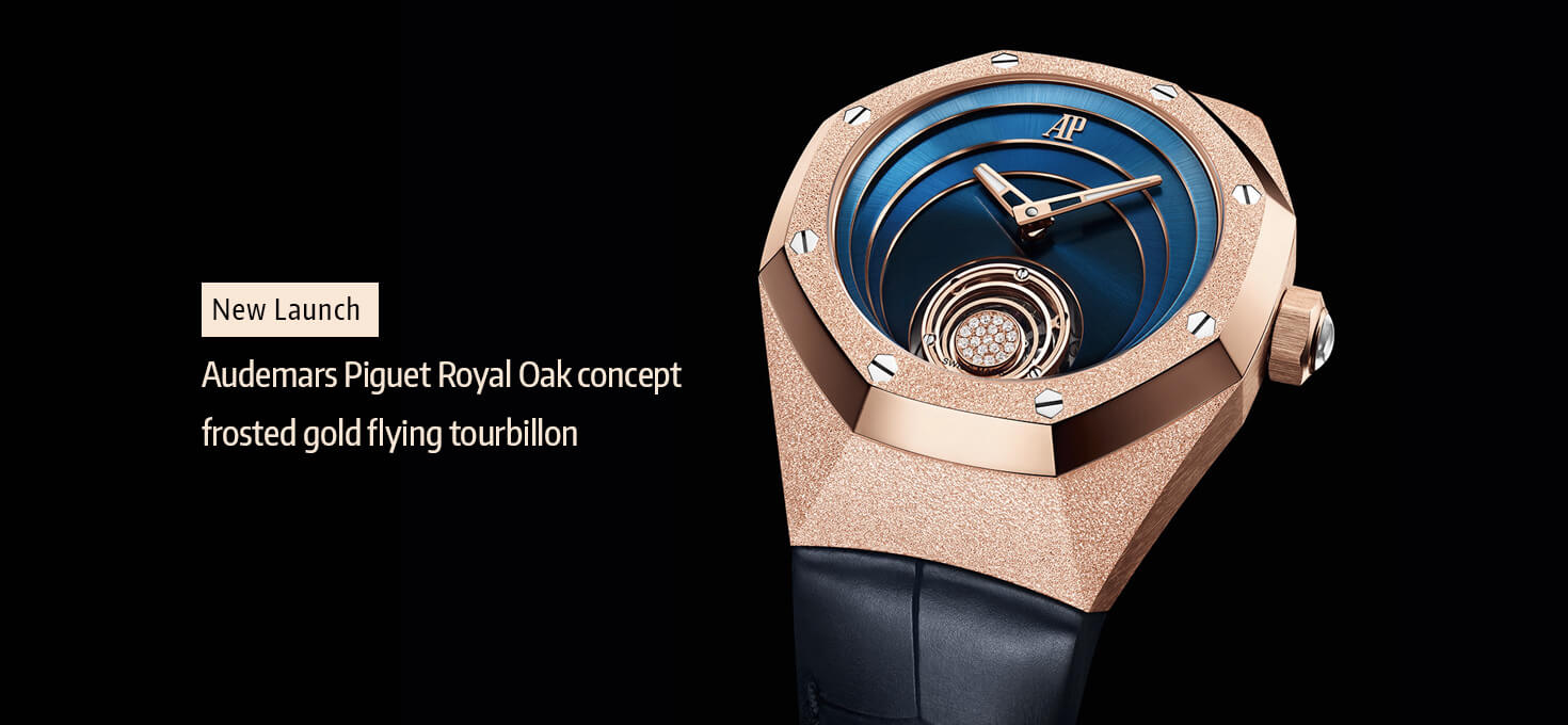 New Launch: Audemars Piguet Royal Oak Concept Frosted Gold Flying Tourbillon