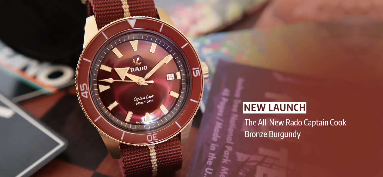 New Launch: The All-New Rado Captain Cook Bronze Burgundy