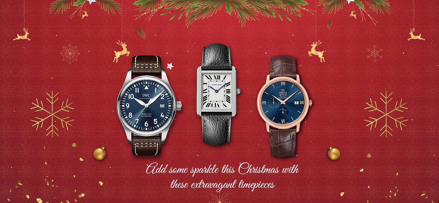 Add some sparkle this Christmas with these extravagant timepieces