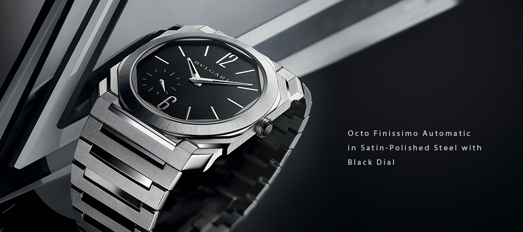 Octo Finissimo Automatic In Satin-Polished Steel With Black Dial Octo Finissimo Automatic In Satin-Polished Steel With Black Dial