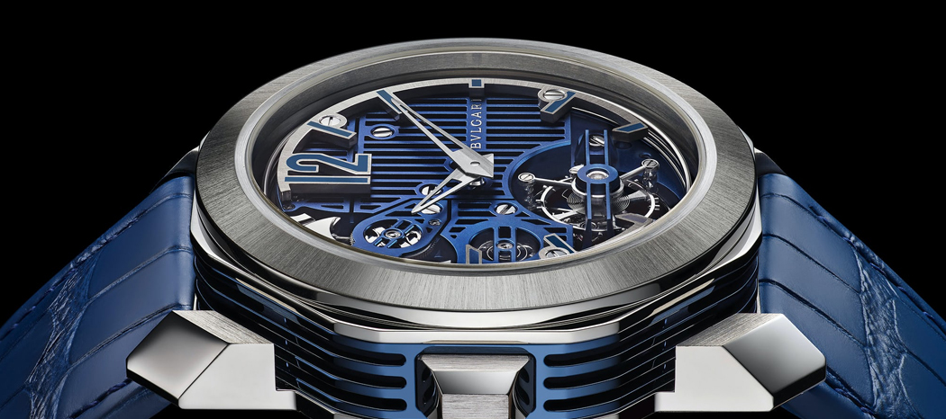 The Octo Roma Blue Carillon Tourbillon