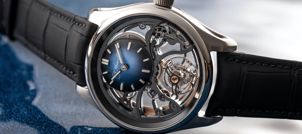 The new H. Moser & Cie Pioneer Cylindrical Tourbillon Skeleton 