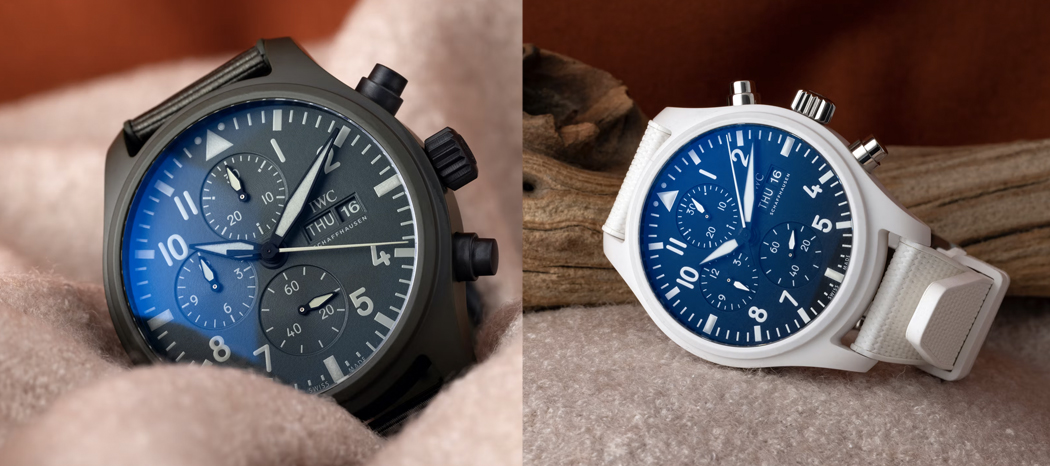 IWC launches Pilot's Watch Top Gun Lake Tahoe and Woodland from Pantone Colour
