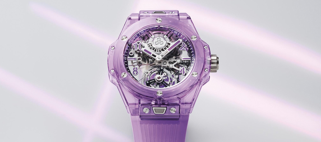 New Hublot Big Bang Tourbillon Automatic Purple Sapphire watches and wonders 2022 geneva