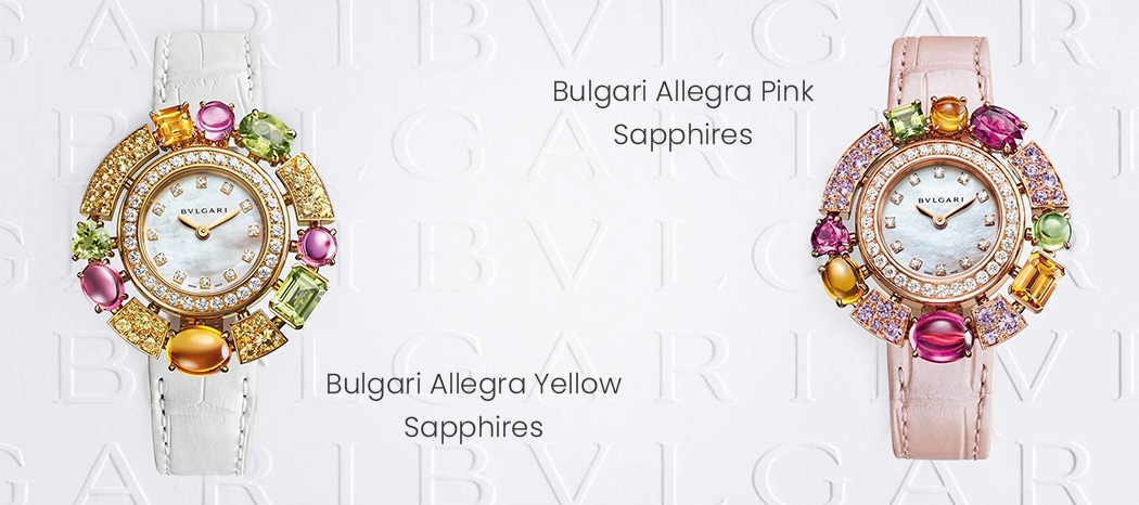 Bulgari Allegra Pink Sapphires, Bulgari Allegra Yellow Sapphires