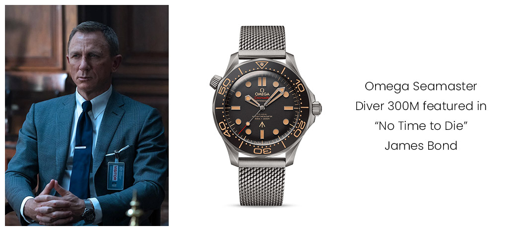Omega Seamaster Diver 300M featured in â€œNo Time to Dieâ€, James Bond