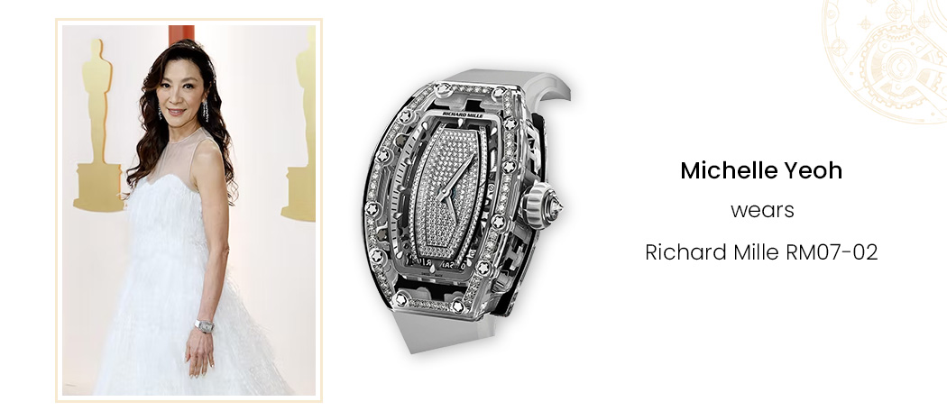 Michelle Yeoh wears Richard Mille RM07-02