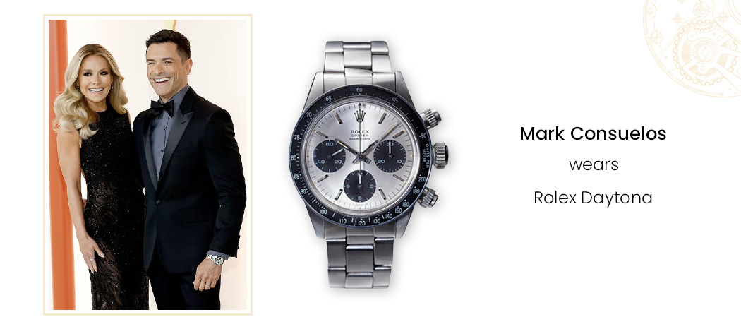 Mark Consuelos wears Rolex Daytona