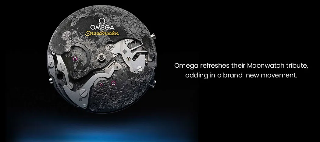 Omega refreshes
their Moonwatch tribute, adding in a brand-new movement.