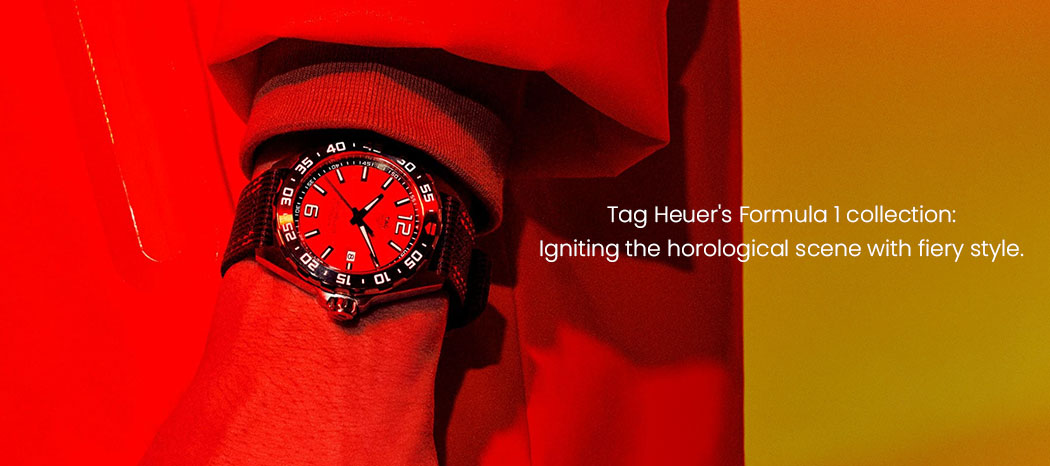 TAG Heuer's Formula 1 collection: Igniting the horological scene with fiery style.