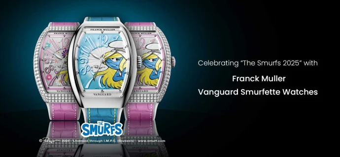 Celebrating “The Smurfs 2025” with Franck Muller Vanguard Smurfette Watches