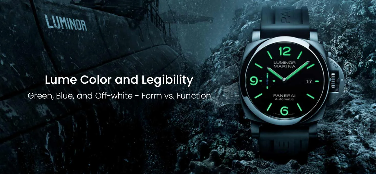 Lume Color and Legibility:Green, Blue, and Off-white – Form vs. Function