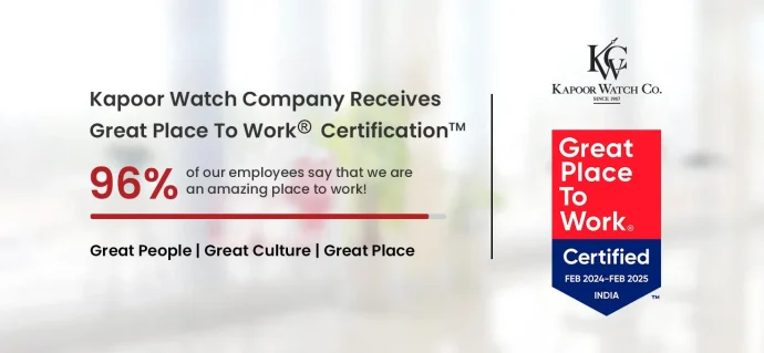 Kapoor Watch Company: Great Place To Work Certified!