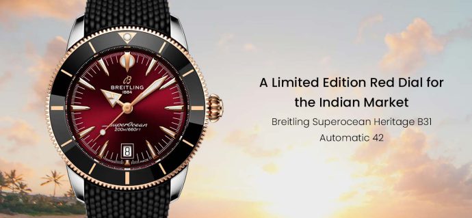Breitling Superocean Heritage B31 Automatic 42 Limited Edition: An Exclusive Red Dial for the Indian Market