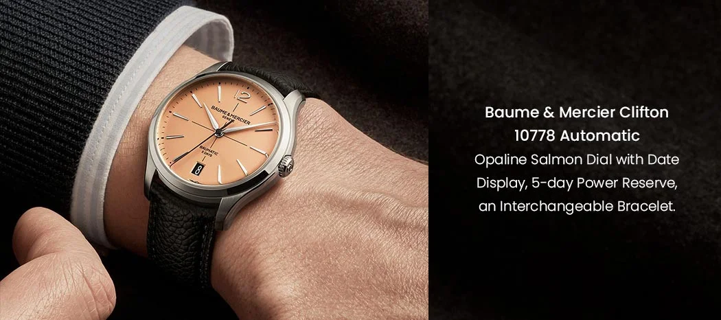 Baume & Mercier Clifton 10778 Automatic Watch, Date Display 