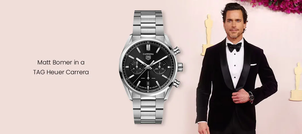 MATT BOMER WEARING TAG HEUER CARRERA CBN2010.BA0642