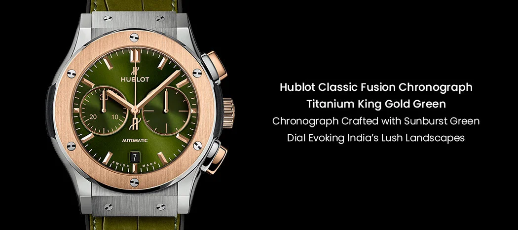 Hublot Classic Fusion Chronograph Titanium King Gold Green