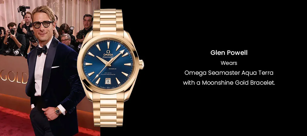 Glen Powell - Omega Seamaster Aqua Terra