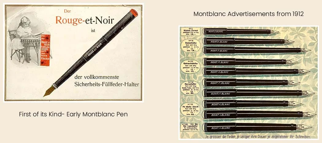 Montblanc Advertisements from 1912