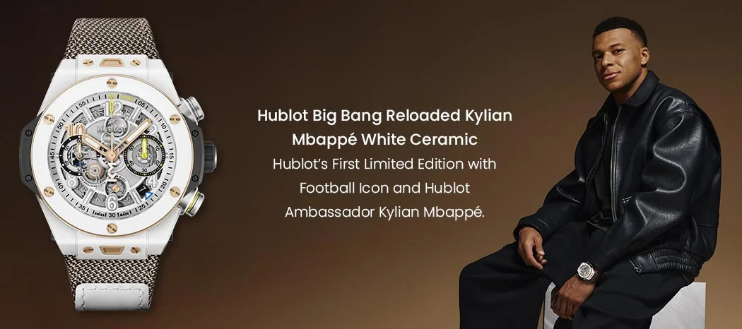 Hublot Big Bang Reloaded Kylian Mbappé White Ceramic