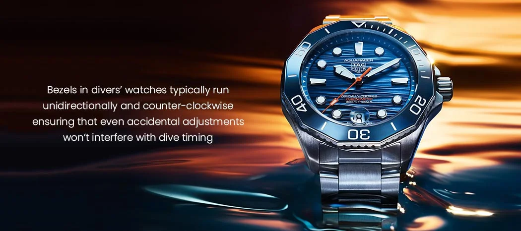 Bezels in diver's Watch