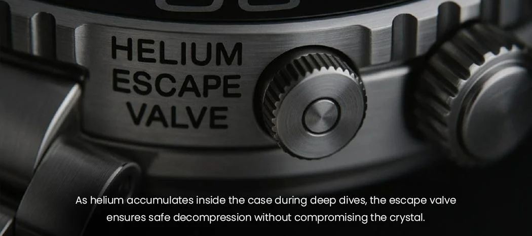 Helium Escape Valve