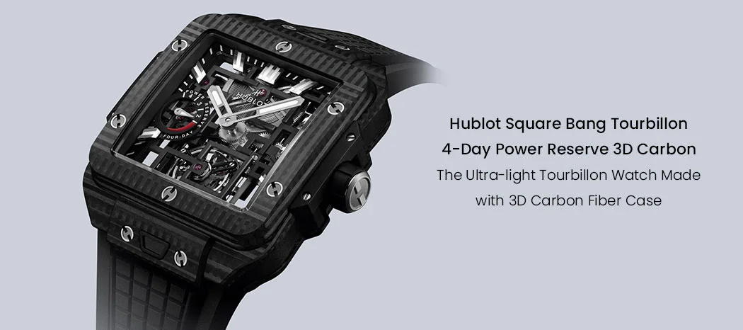 Hublot Square Bang Tourbillon 4-Day Power Reserve 3D Carbon