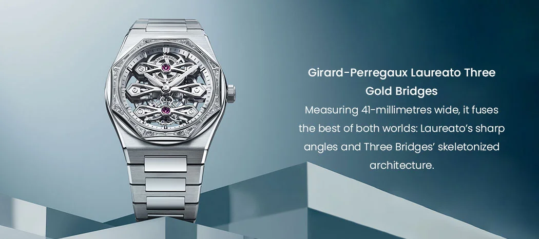 Girard-Perregaux Laureato Three Gold Bridges