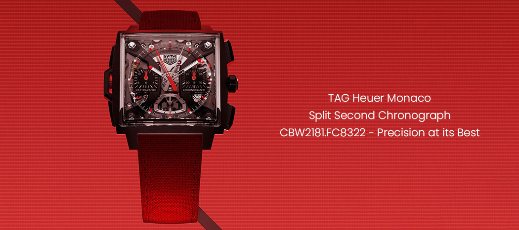 TAG HEUER MONACO SPLIT SECOND CHRONOGRAPH - CBW2181.FC8322