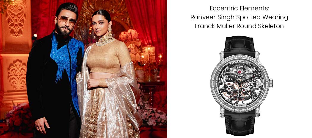 Ranveer Singh and Franck Muller Round Skeleton 7042 B S6 SQT BAG