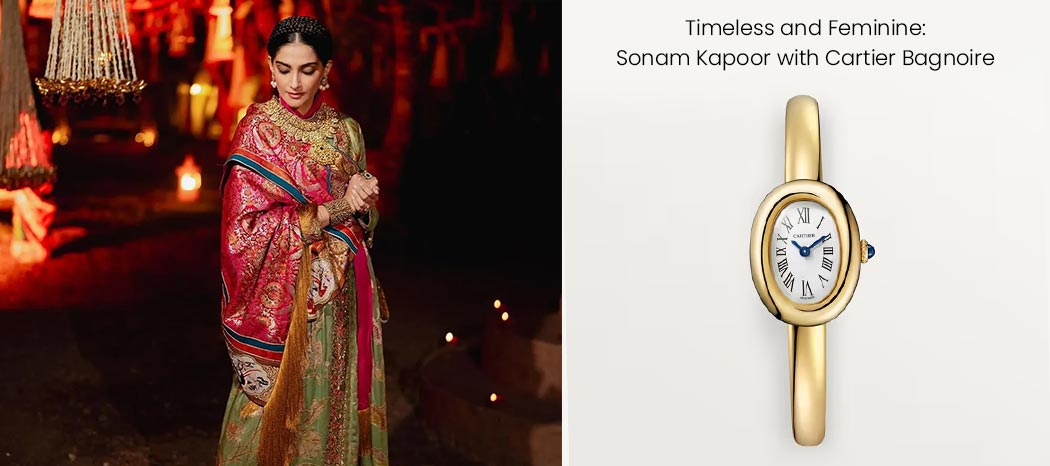 Sonam Kapoor and her Cartier Bagnoire WGBA0018