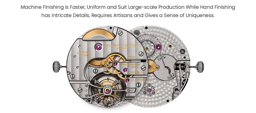 Hand-finished vs Machine-finished Movements