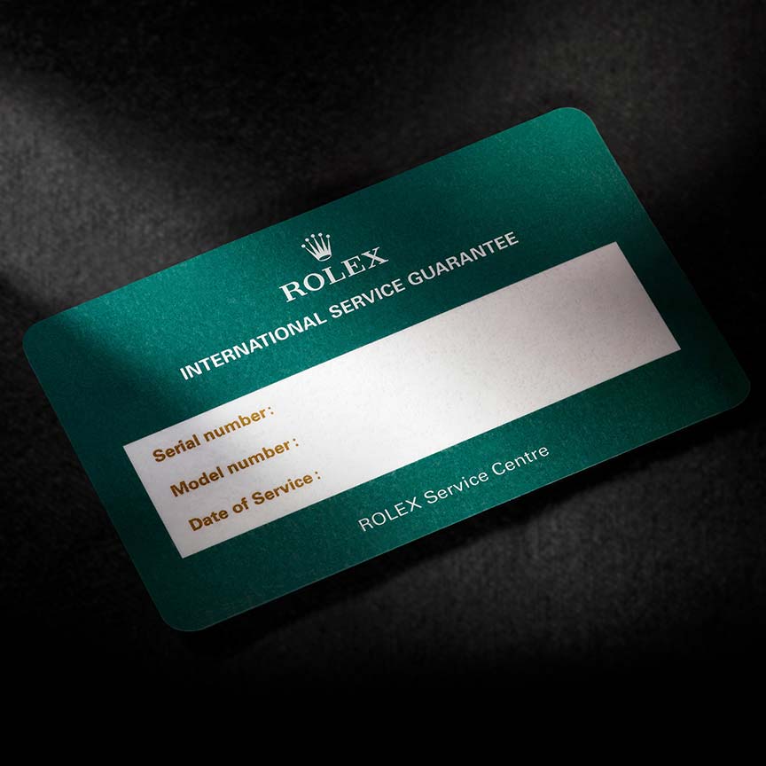 Service Guarantee Card