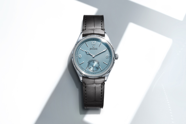 Rolex 1908, platinum, polished finish