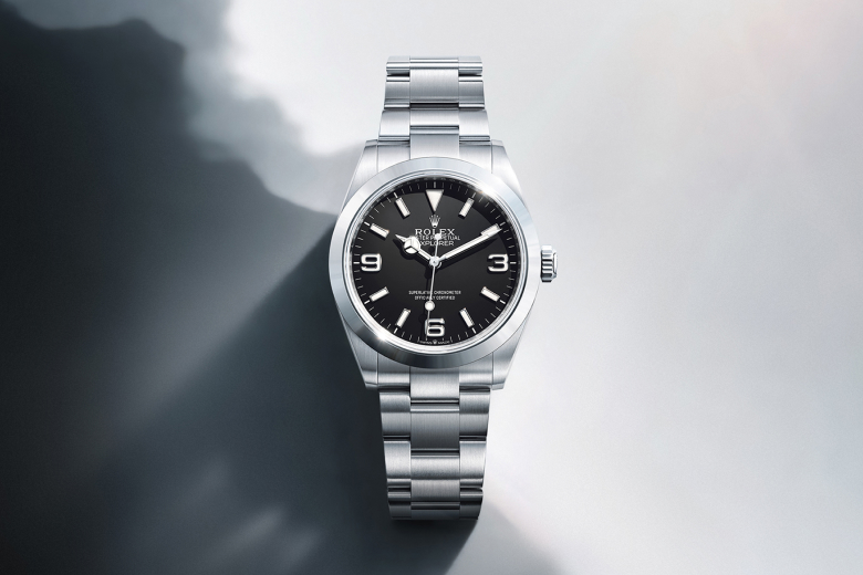 Rolex Explorer Oyster, Oystersteel and yellow gold