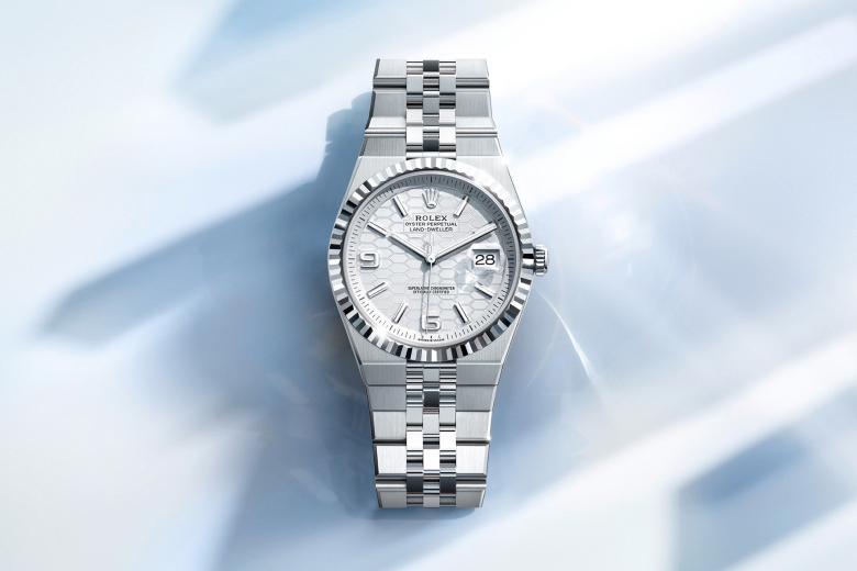 Rolex Land-Dweller Oyster, Oystersteel and white gold