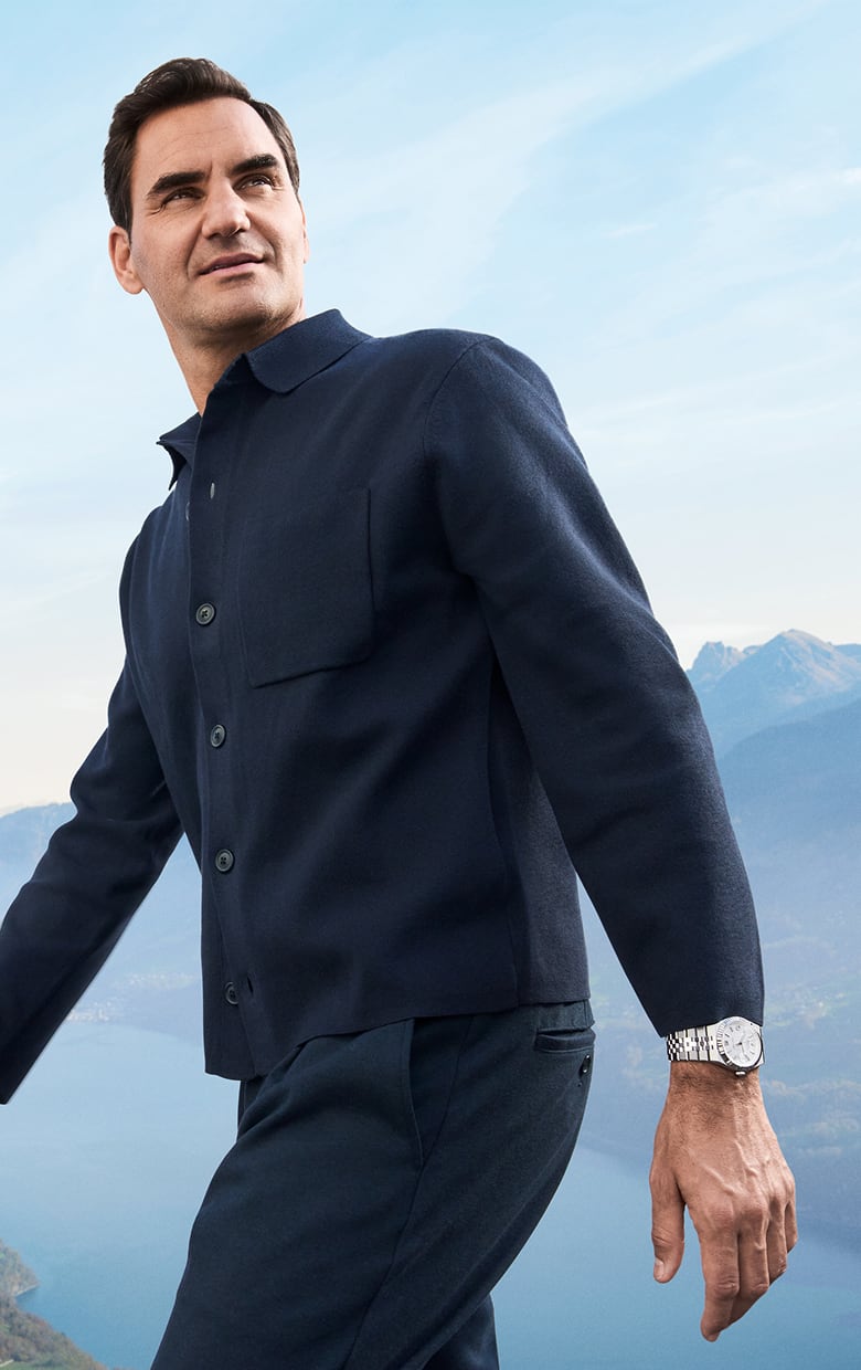 Rolex Model Wearing A Rolex Land‑Dweller