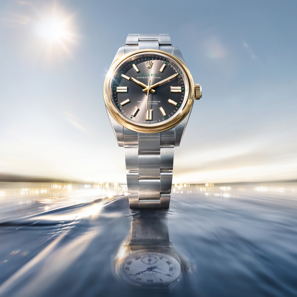 New Rolex Oyster Perpetual 41 Watch Front Angle