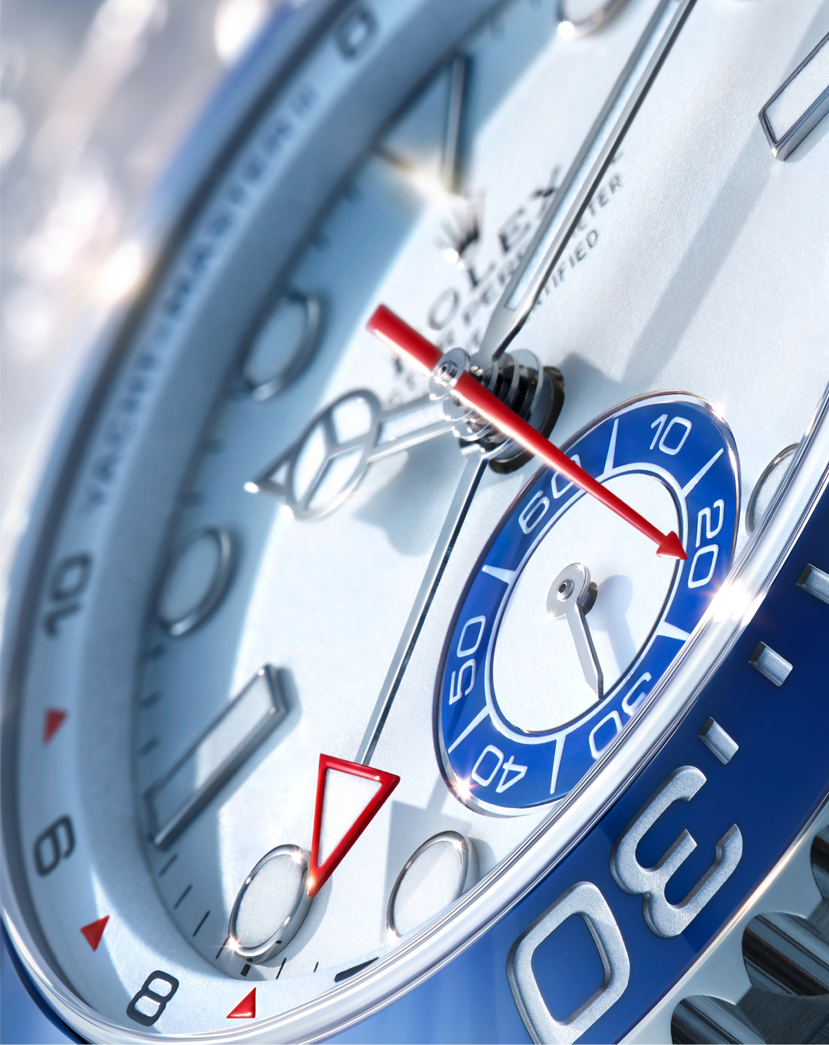 New Rolex Yacht Master II Dial Closeup Landscape
