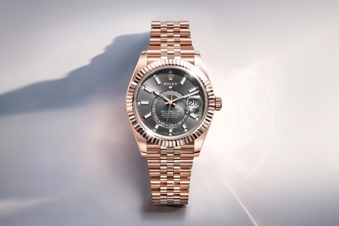 Rolex Sky-Dweller Oyster, Everose gold